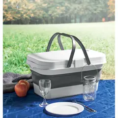 Bild på Hopfällbar picknickkorg