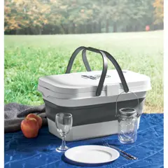 Bild på Hopfällbar picknickkorg