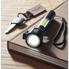 Bild på 3 i 1 ficklampa/nödhammare