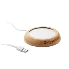 Bild på Muggvärmare i bambu med USB