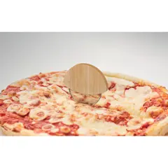 Bild på Rund pizzaskärare av bambu