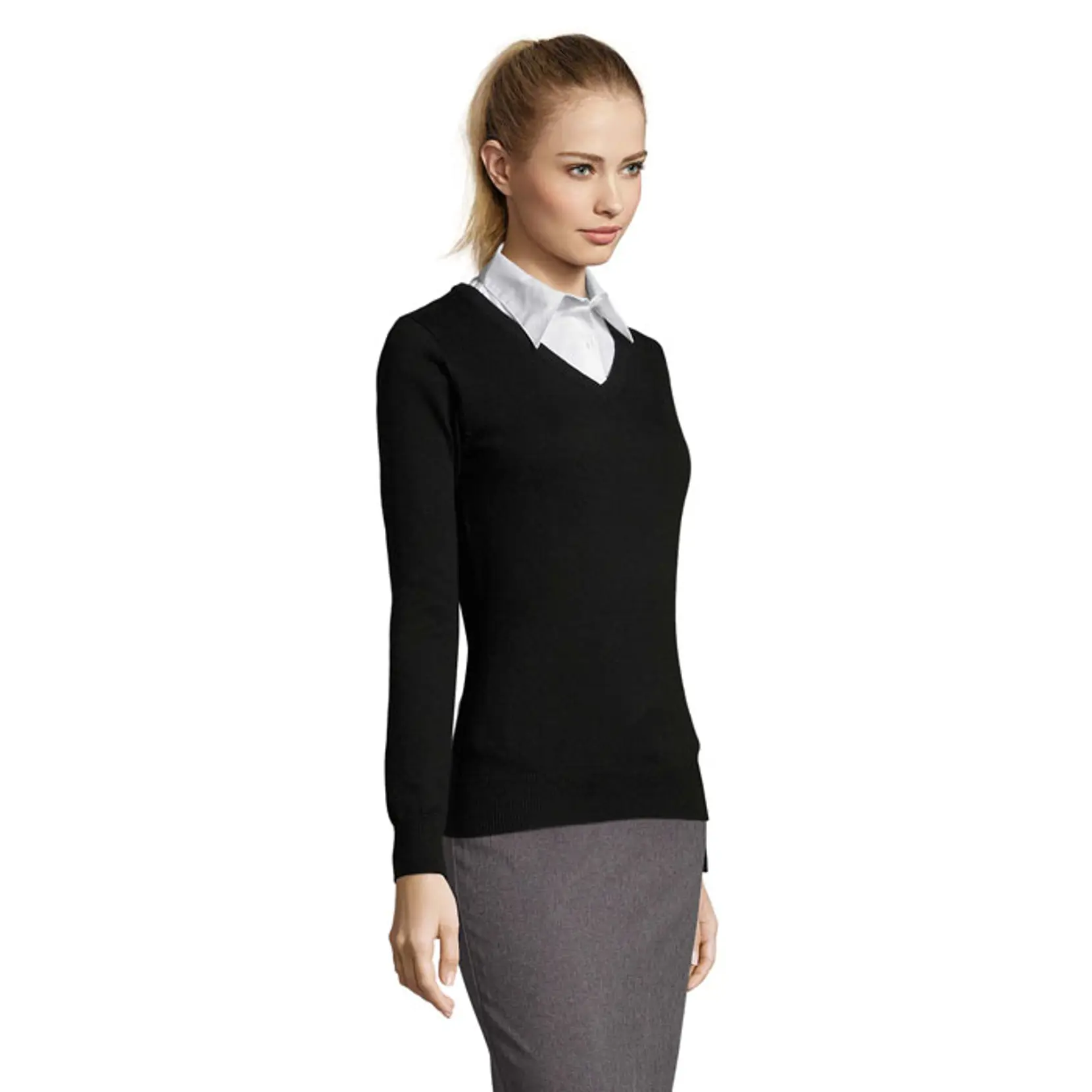 Bild på GALAXY DAM V-NECK SWEATER Bild på GALAXY DAM V-NECK SWEATER