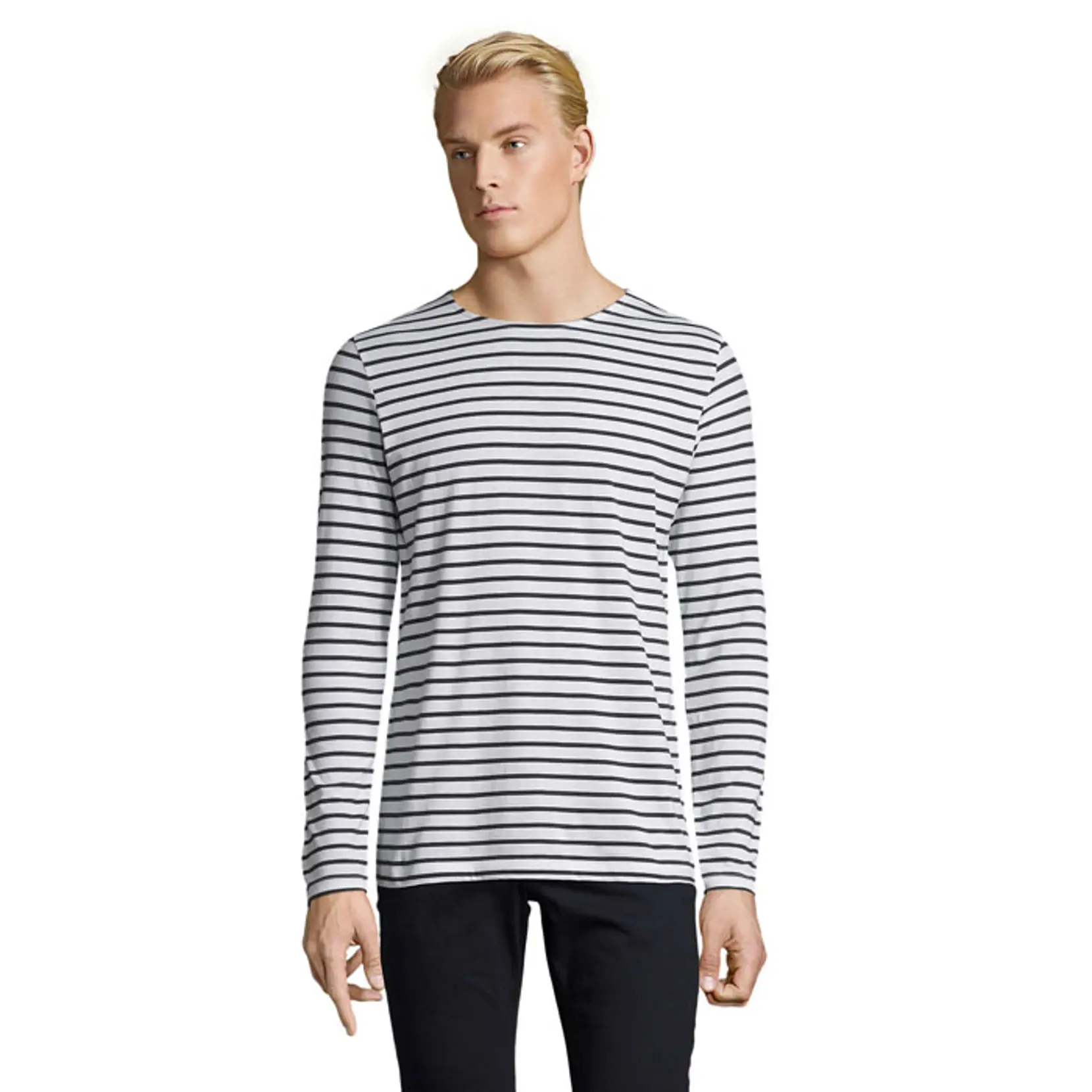 Bild på MARINE HERR RANDIG T-SHIRT Bild på MARINE HERR RANDIG T-SHIRT