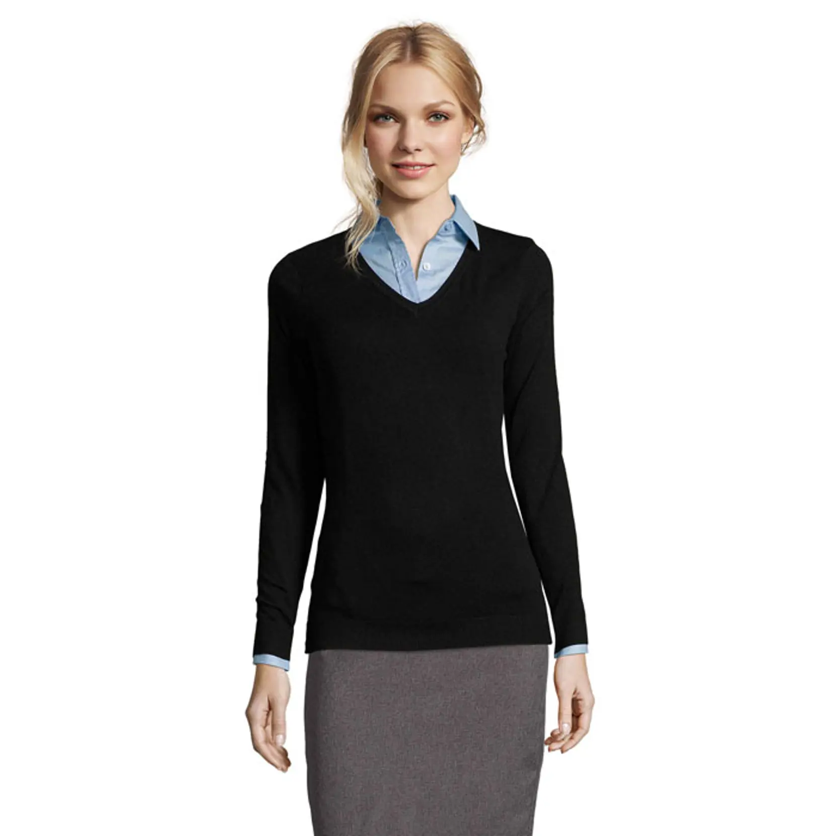 Bild på GLORY DAM V-NECK SWEATER