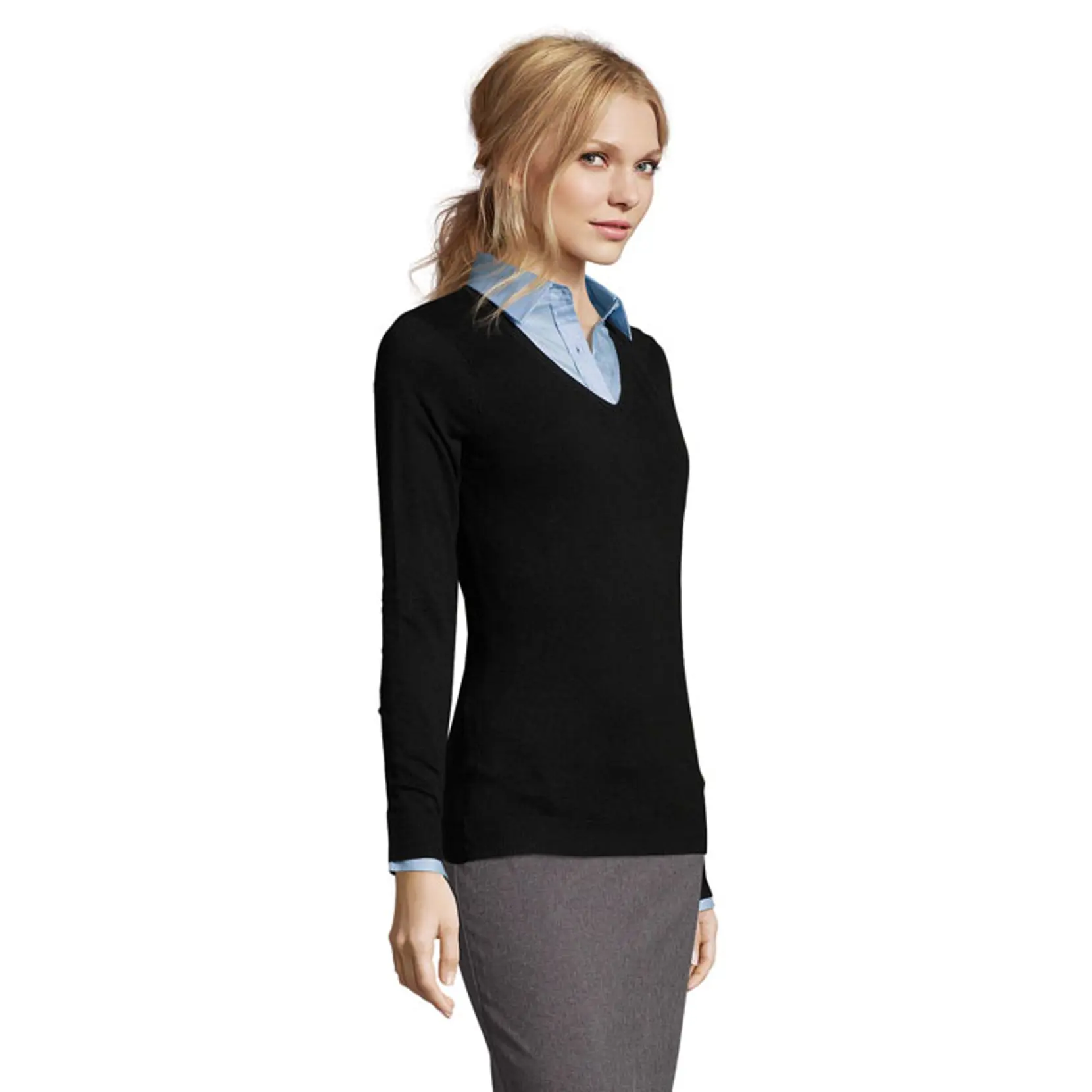 Bild på GLORY DAM V-NECK SWEATER