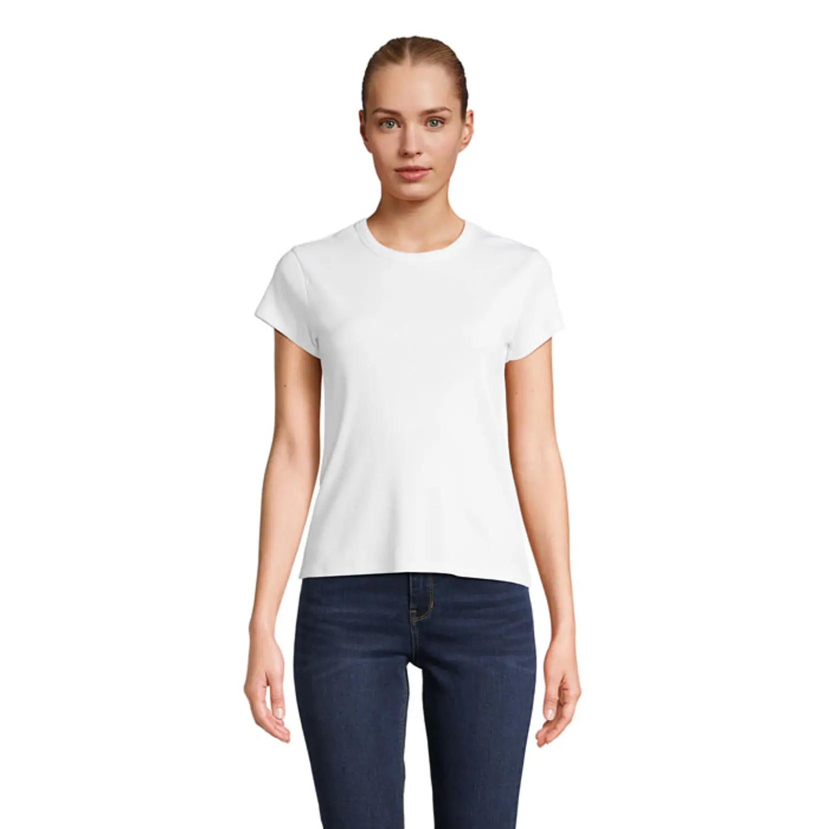 Bild på SARA WOMEN'S RIBBED T-SHIRT Bild på SARA WOMEN'S RIBBED T-SHIRT