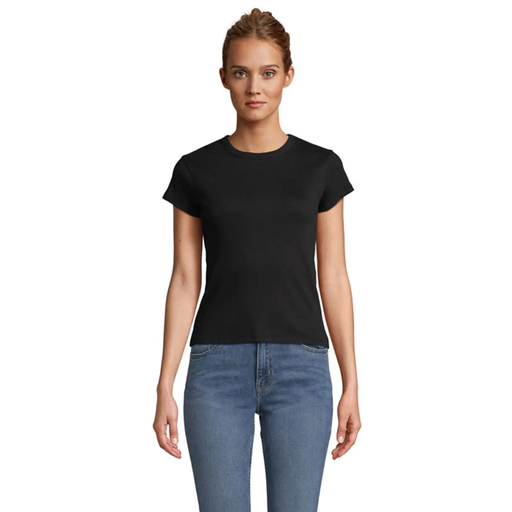 Bild på SARA WOMEN'S RIBBED T-SHIRT Bild på SARA WOMEN'S RIBBED T-SHIRT